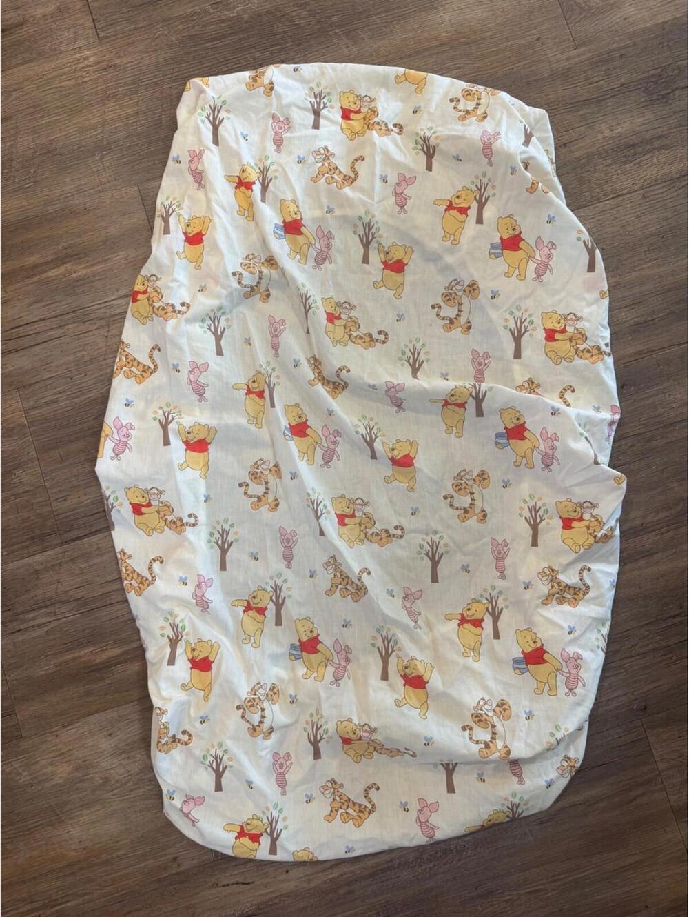 Vintage Winnie the Pooh Tiger Piglet Fitted Crib Sheet